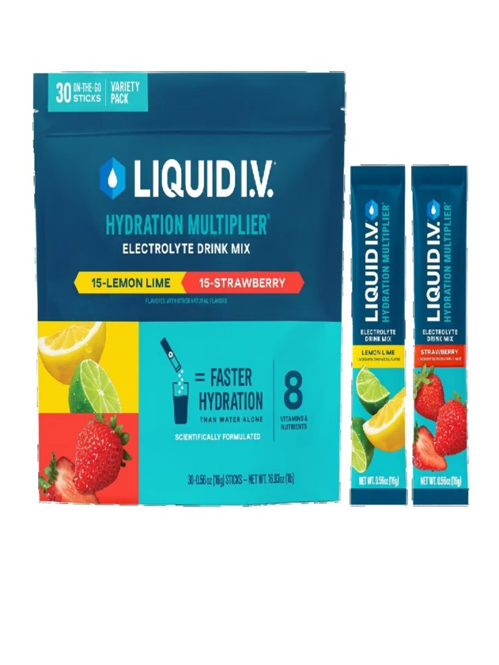 Liquid I.V. Electrolyte Drink Mix Hydration Multiplier Variety 30 Count